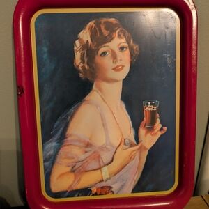 Coca Cola Red and Blue Decorative Tray